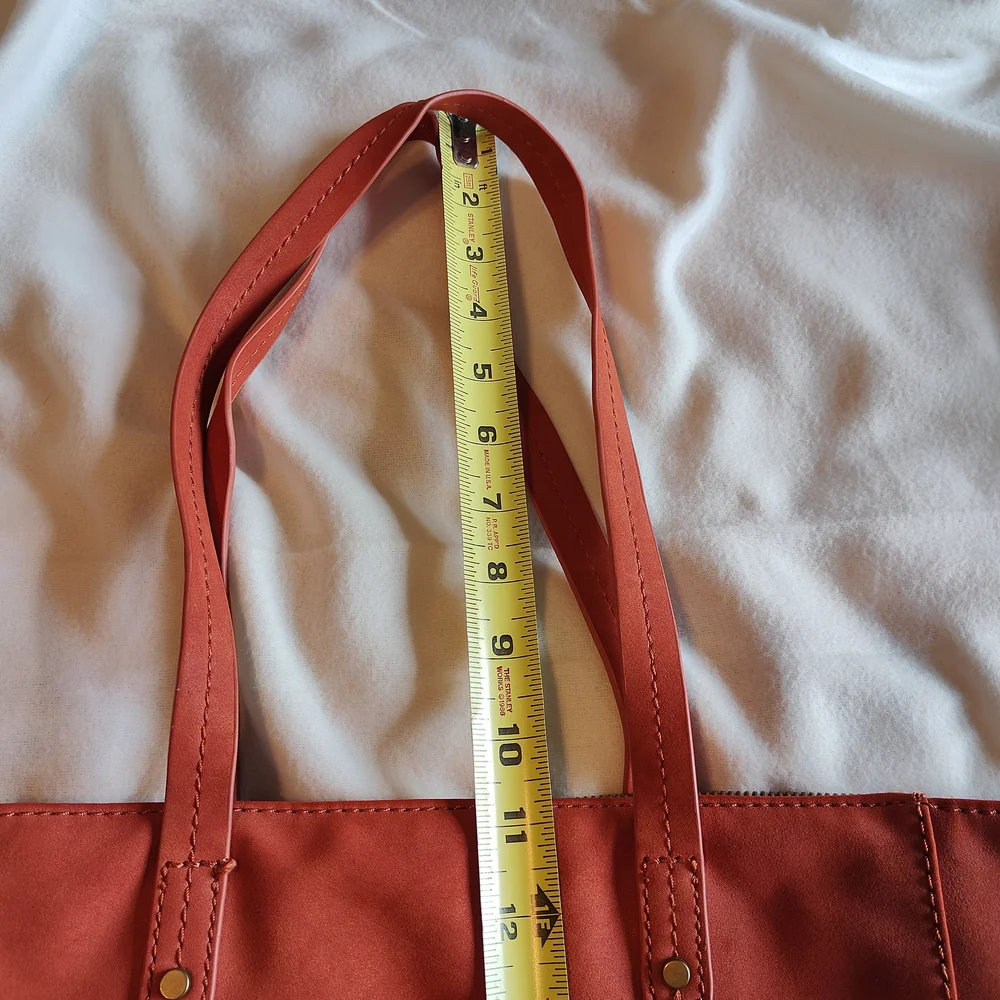 Universal Thread Vibrant Burnt Orange Tote Bag – Bold & Spacious Fall Carryall - Picture 11 of 12